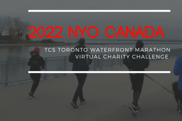 2022 NYO Canada TCS Toronto Waterfront Marathon virtual charity Challenge